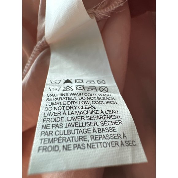 Lucky Brand size S blush pink button front long sleeve top - Picture 6 of 8